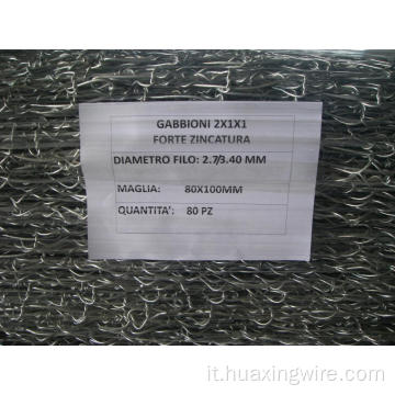 Gabion mesh esagonale di zinco pesante